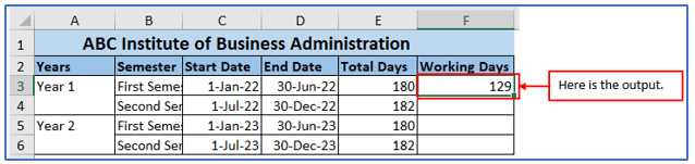 Calculate Workdays