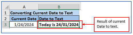 Convert Dates to Text