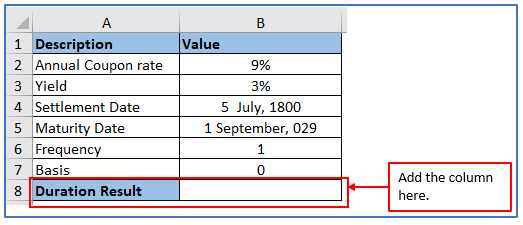 DURATION Function