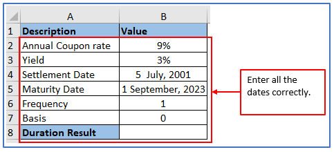 DURATION Function