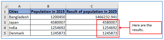 Exponents in Excel