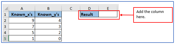 LINEST function