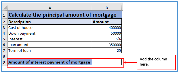 Payment Method of Mortgage