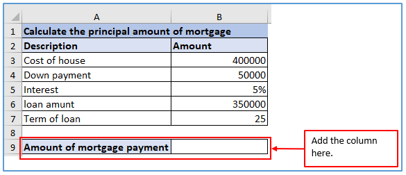 Payment Method of Mortgage