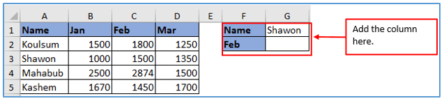 Index Match Formula in Excel