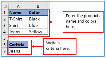 Index Match Formula in Excel