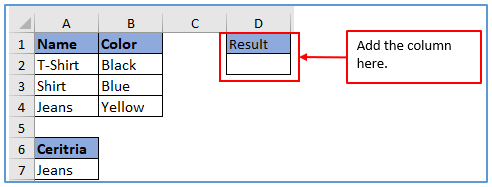 Index Match Formula in Excel