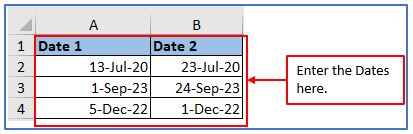 Extract Dates in Excel