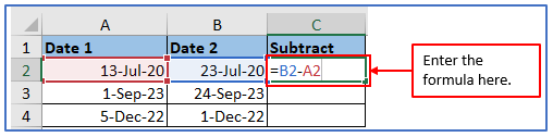 Extract Dates in Excel