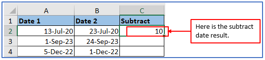 Extract Dates in Excel