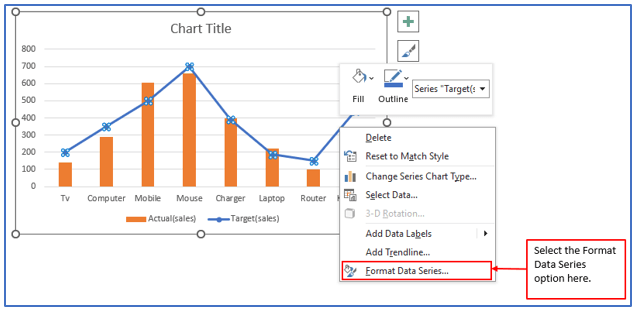 Actual vs Target Chart in Excel