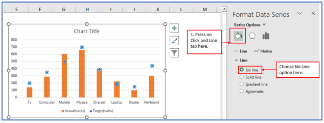 Actual vs Target Chart in Excel