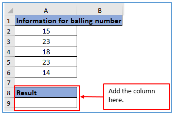 Count if method