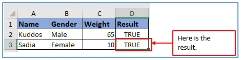 Count if method 