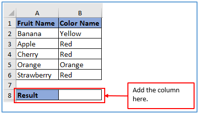 Count if method in Excel
