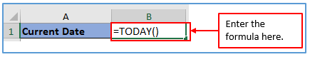 Current date and time in Excel