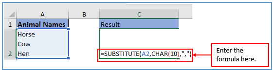Different criteria of using Substitute function