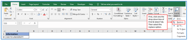 Substitute function in excel