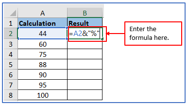 Formula of add words to every cell