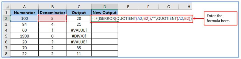 Quotient function