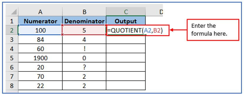 Quotient function
