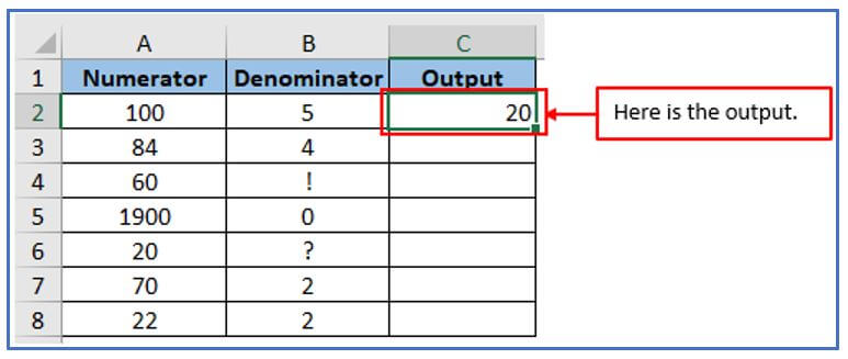 Quotient function