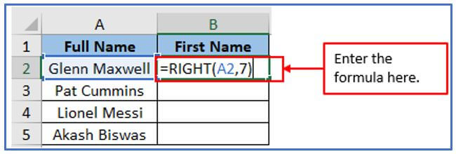 RIGHT function