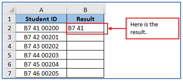 LEFT function in Excel
