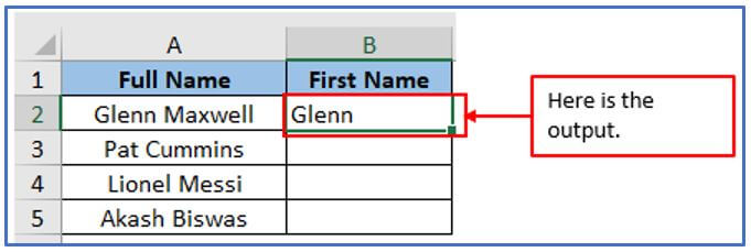 LEFT function in Excel