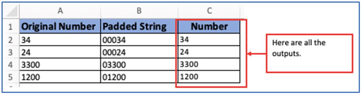 Methods of add or remove pad a number with zero
