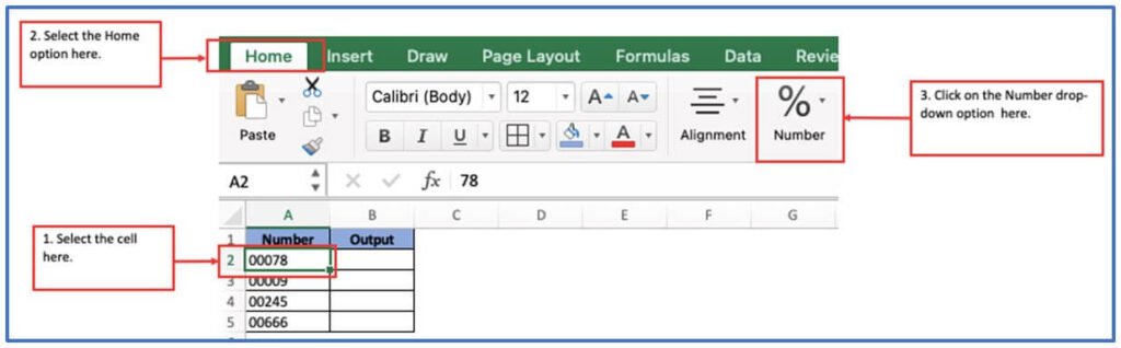 Methods of add or remove pad a number with zero in Excel. - Resource