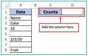 How to use DCOUNTA Function in excel? - Resource