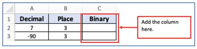 DEC2BIN Function