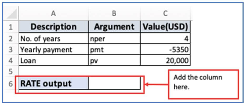 RATE Function