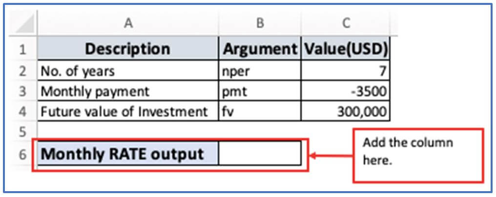 RATE Function