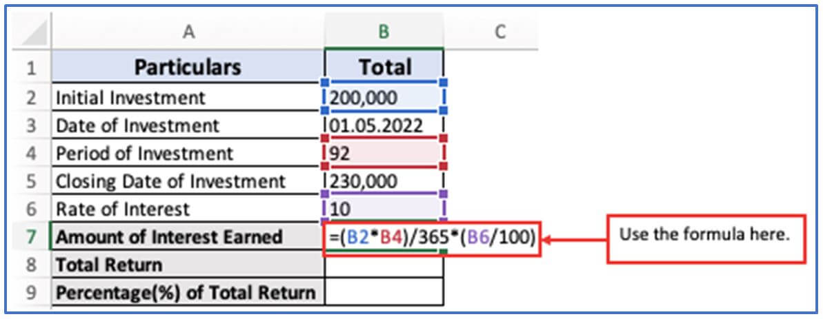 Total Return Formula